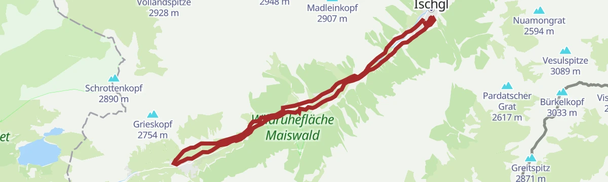Route map: 7166 Talrunde Mathon-Galtür
